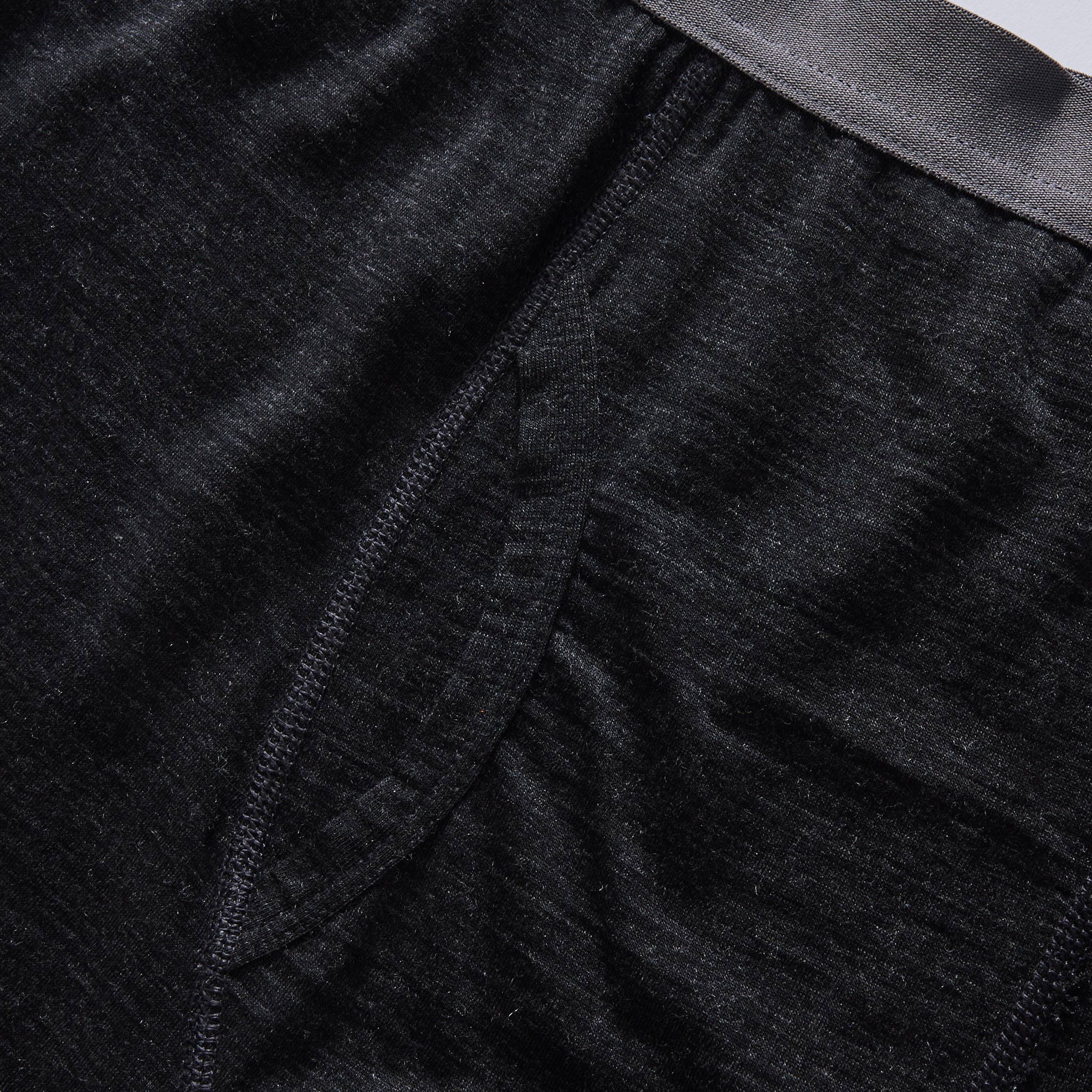 The Merino Boxer in Heather Black