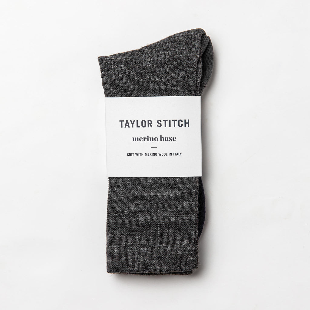 The Merino Sock in Charcoal