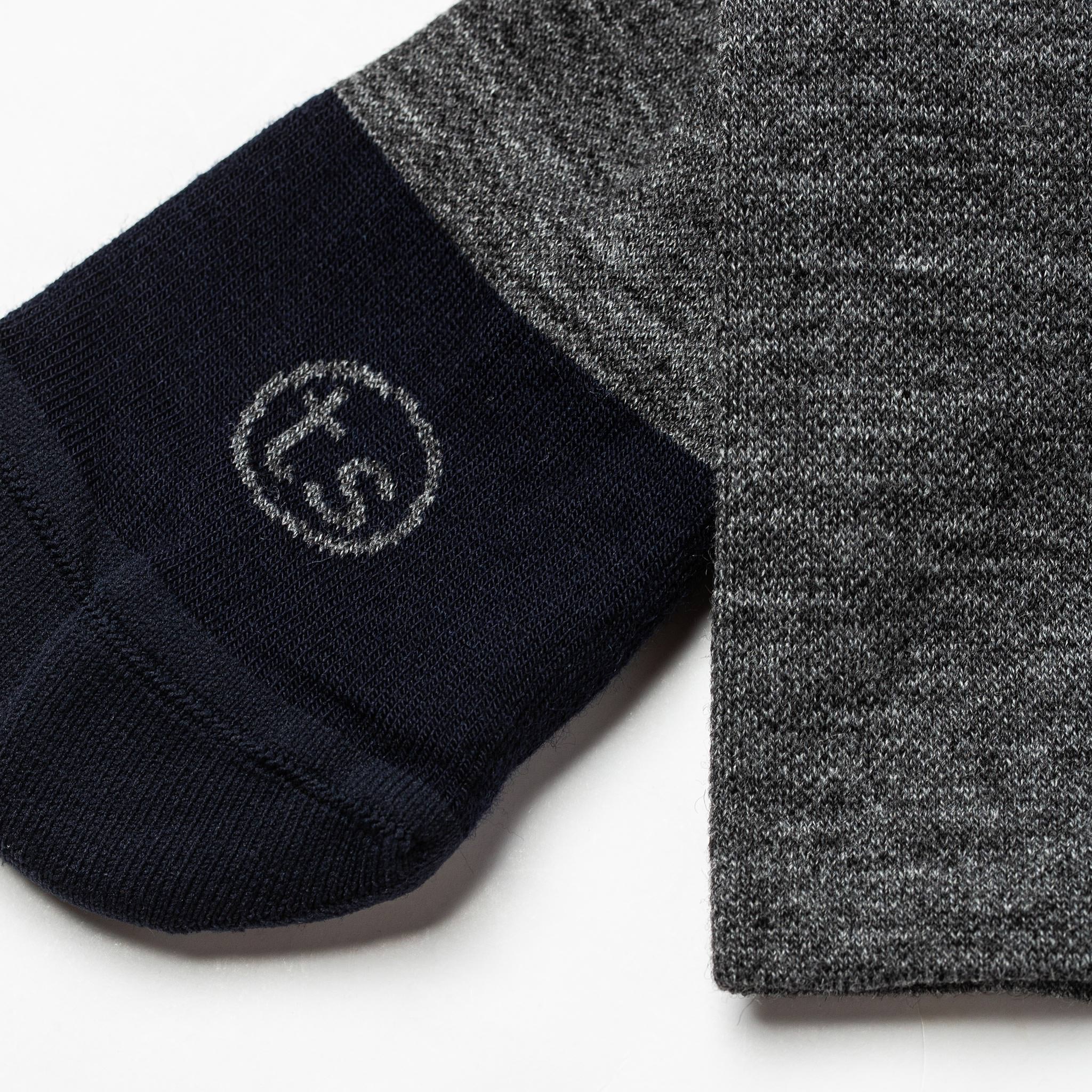The Merino Sock in Charcoal