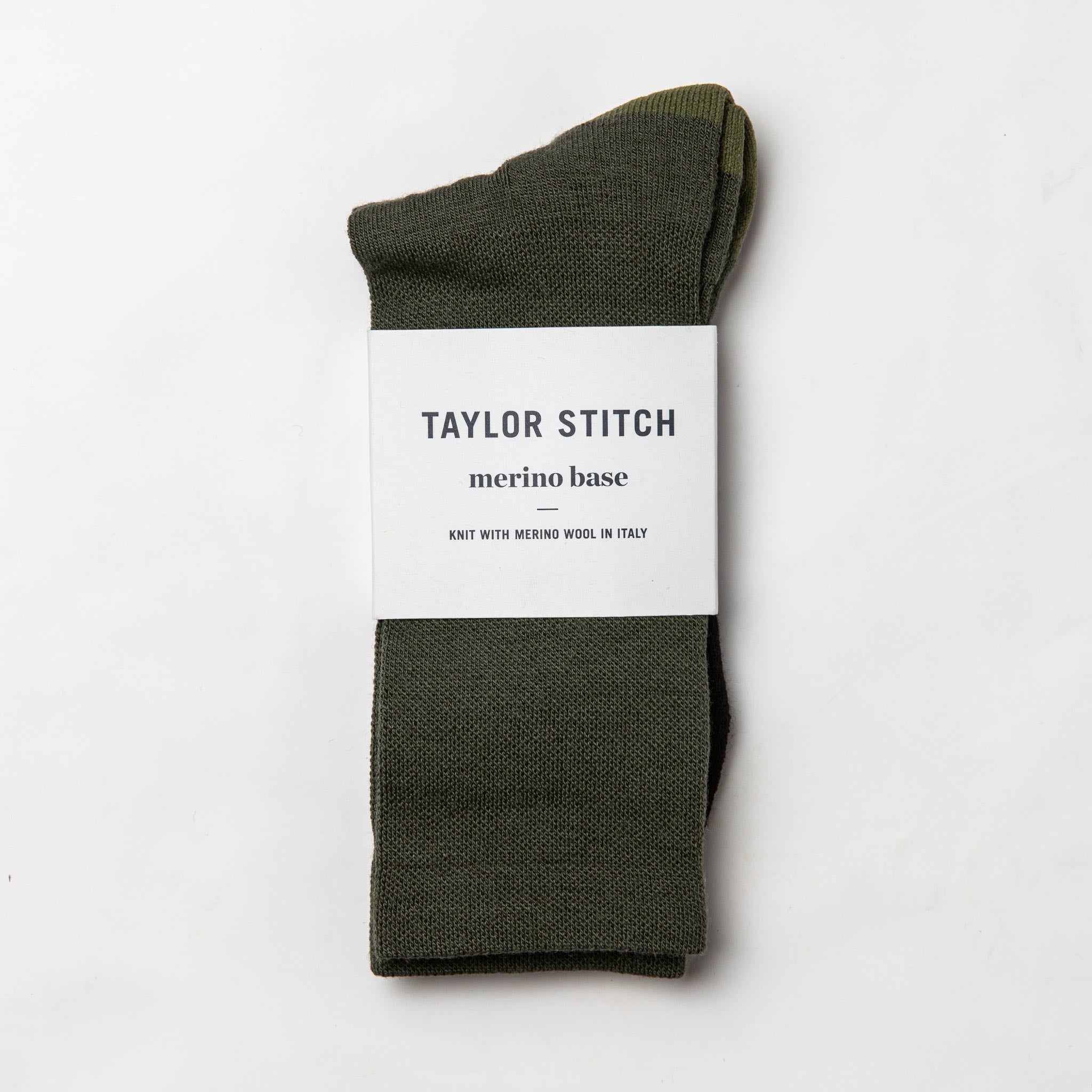 The Merino Sock in Olive