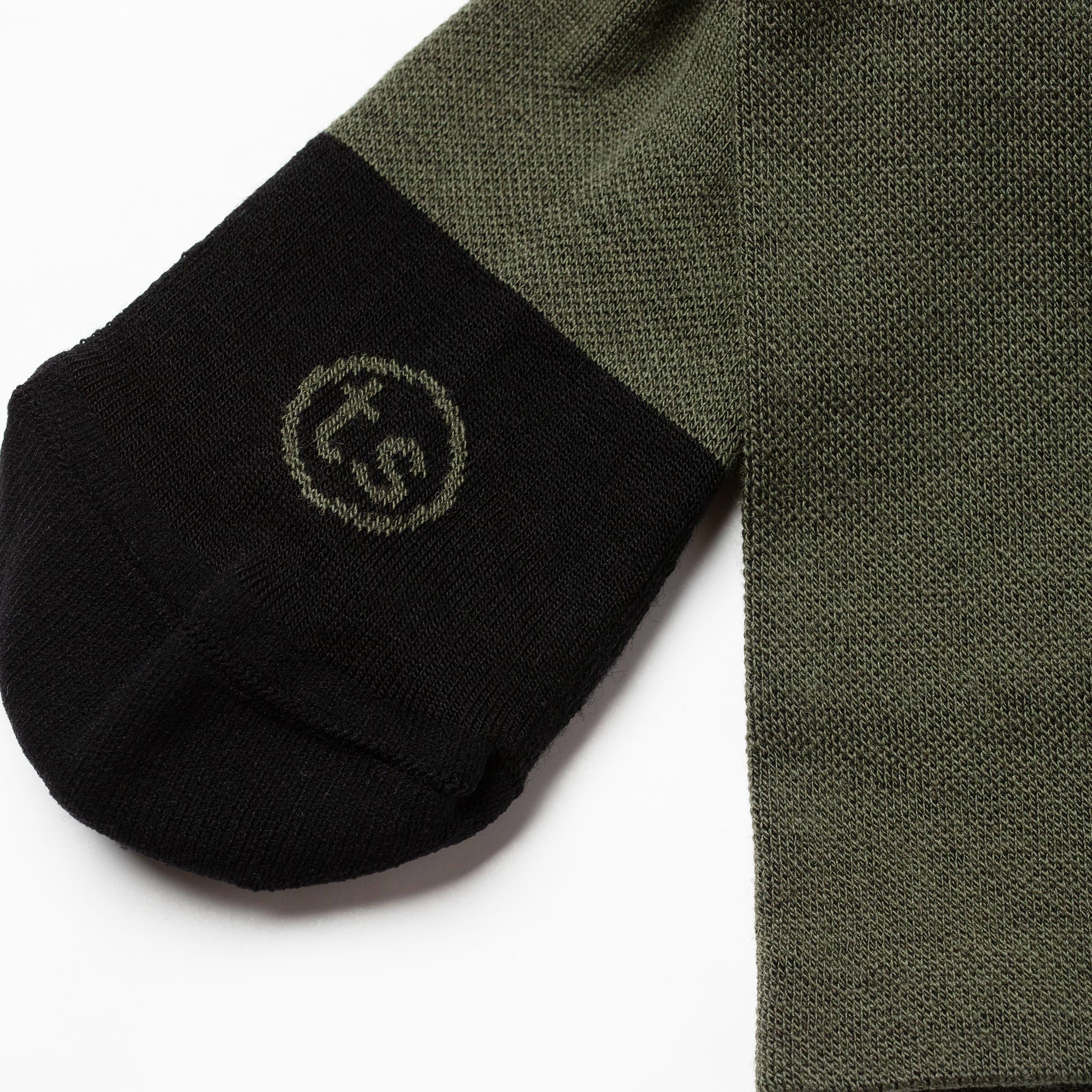 The Merino Sock in Olive